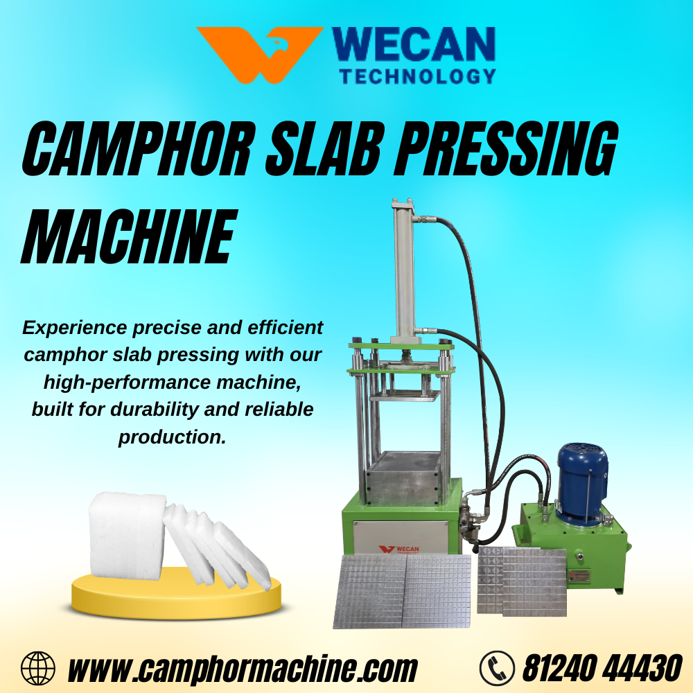 Camphor Slab Pressing Machine Manufacturer – Wecan Technology