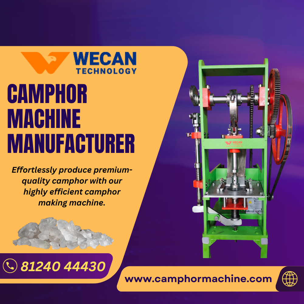 Camphor Machine Manufacturer in Coimbatore by Wecan Technology