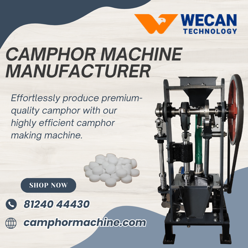 Camphor Machine Manufacturer in Tamilnadu – Wecan Technology