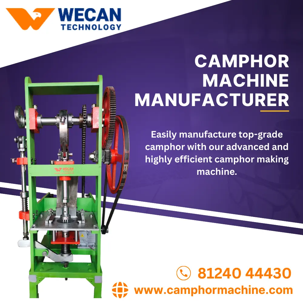 Camphor Machine Manufacturer Tamilnadu – Wecan Technology
