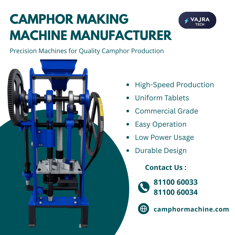 Camphor Machine Manufacturer in Madurai