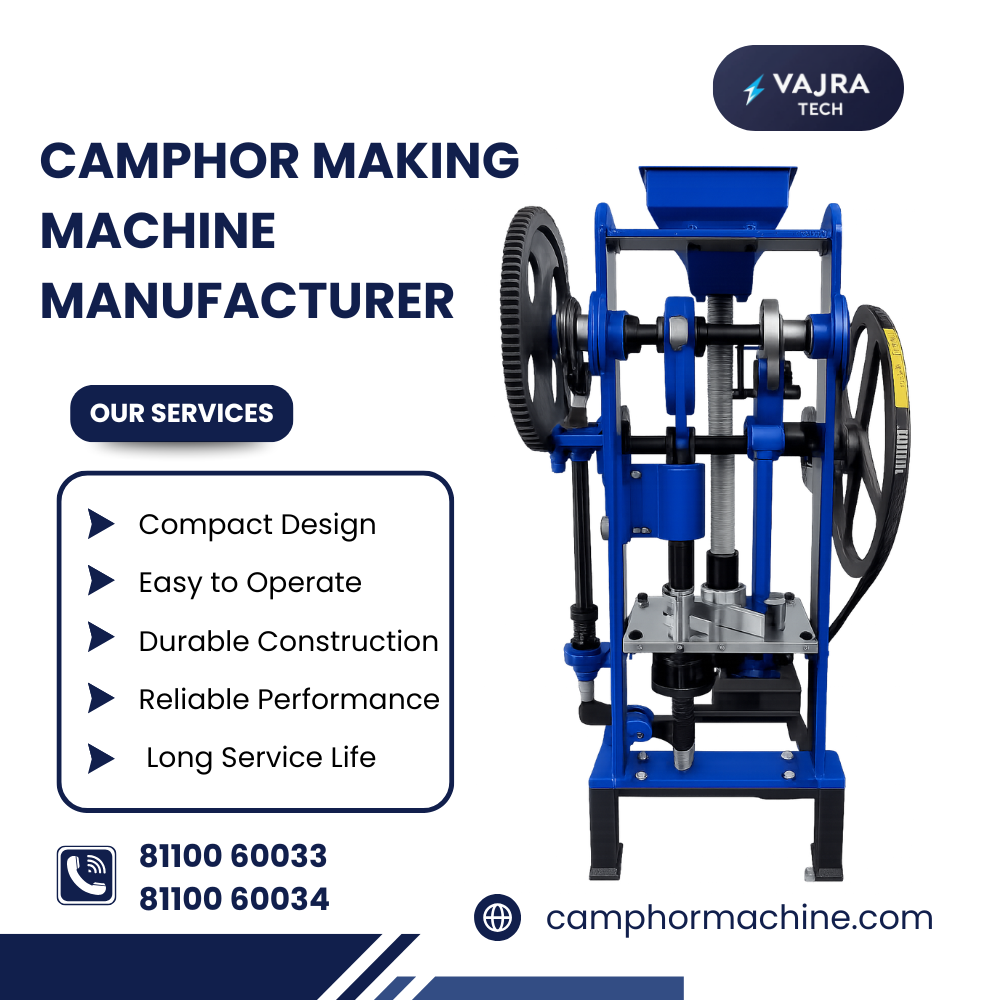 Camphor Machine Manufacturer in Erode