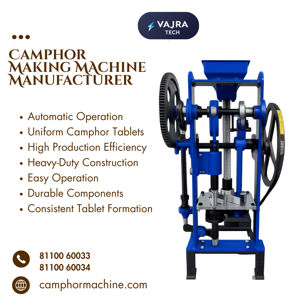 Camphor Machine Manufacturer in Salem