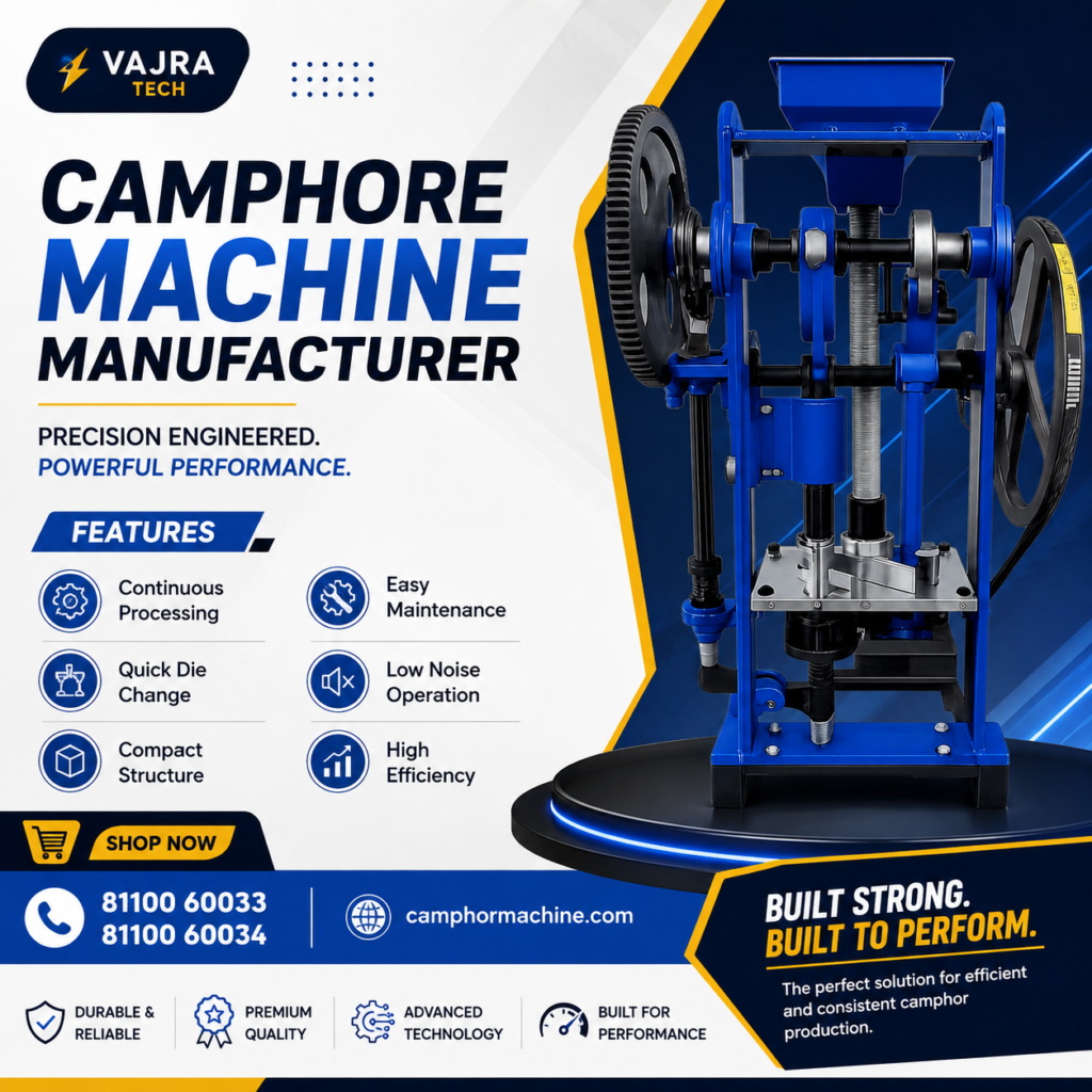 Automatic Camphor Making Machine Manufacturer